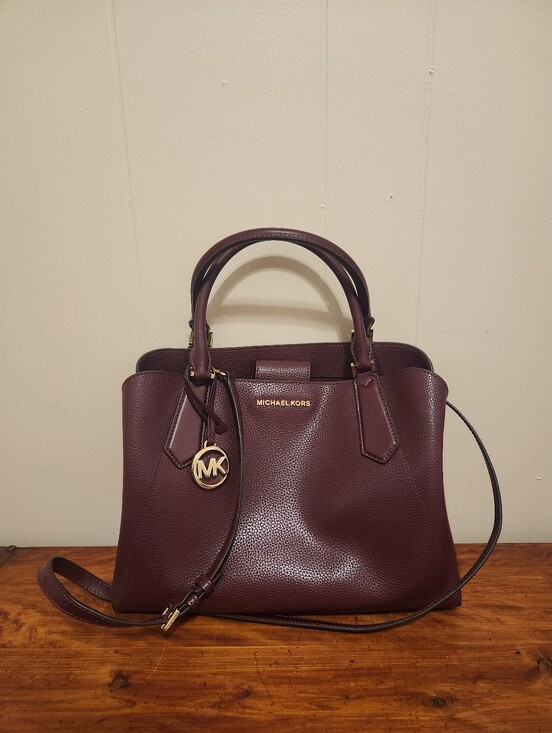 Michael Kors Handbags - Michael Kors Women's Burgundy Leather Satchel